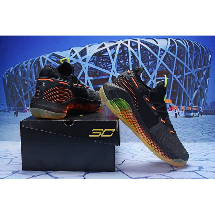 curry 6 black and orange