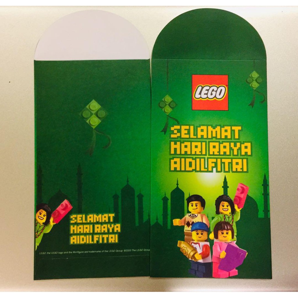 ORIGINAL LEGO Sampul Hari Raya Aidilfitri 2020 Green Packets (Pack of ...