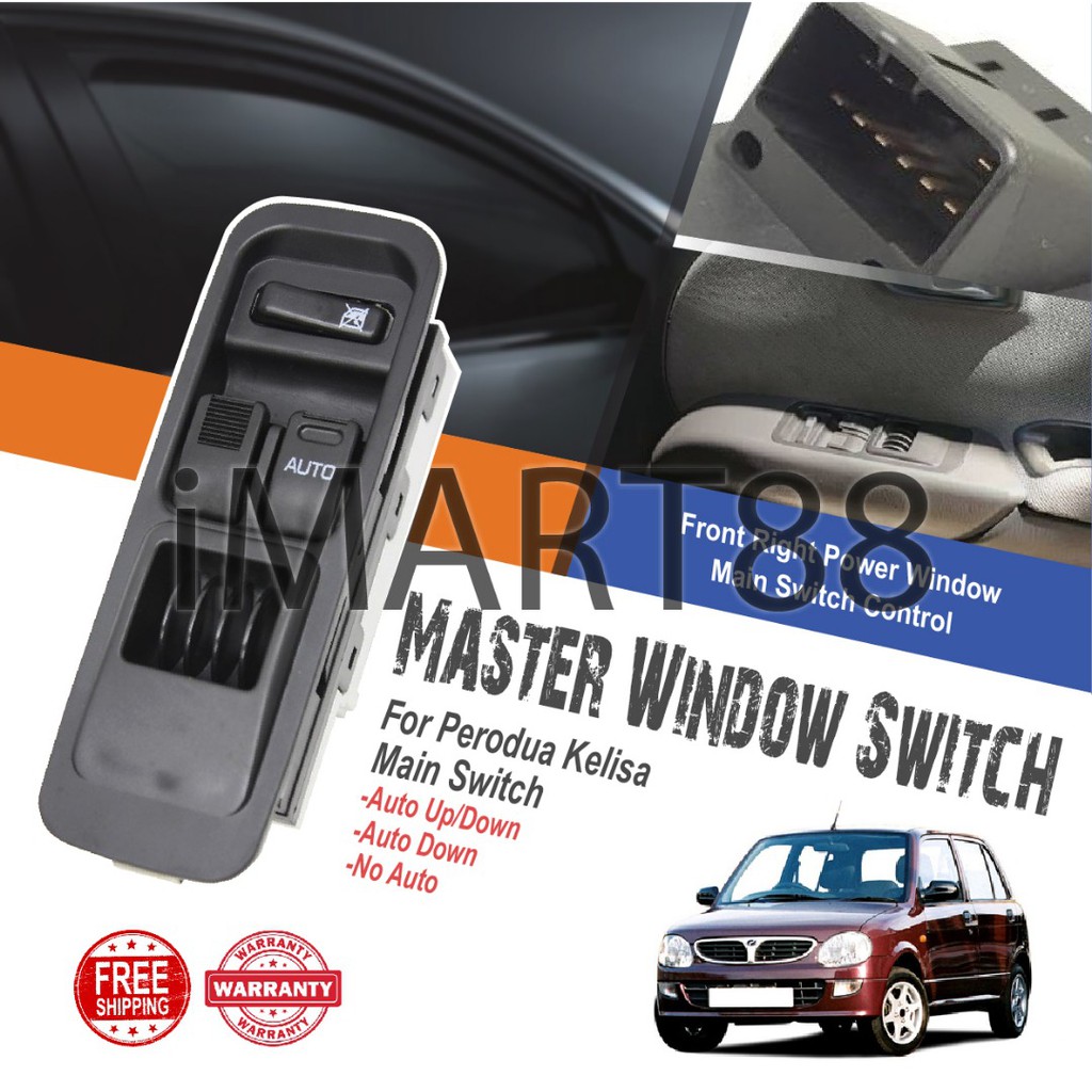 Perodua Kelisa Kenari Main Power Window Switch  Shopee 