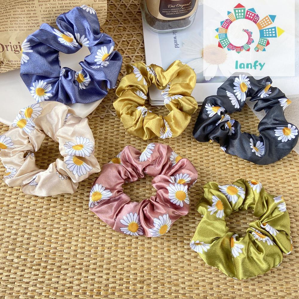 LANFY Striped Hair Accessories Ring Small Daisy Rope Ponytail Clip Bun  Elastic Band/Multiple Colors | Shopee Malaysia