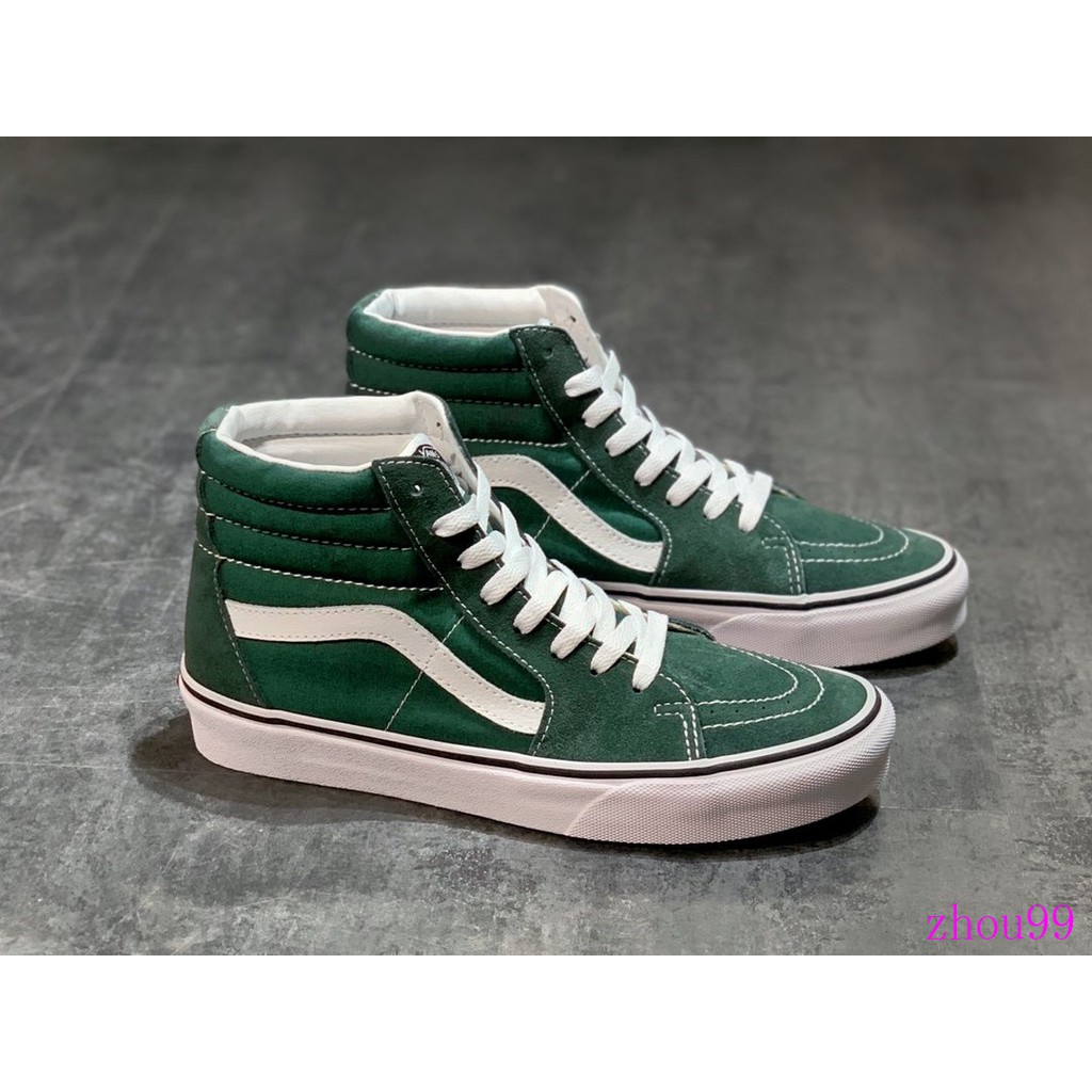 dark green vans shoes