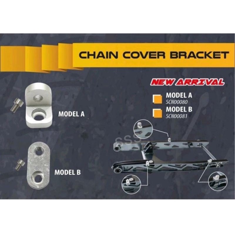 Bracket Chain Cover Swing Arm Alloy Cnc Rantai y15zr Lc136 Rs150 Vf3i