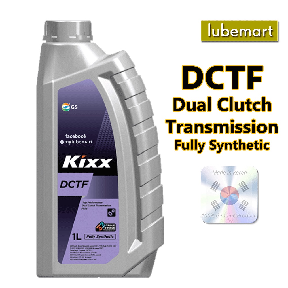 KIXX DCTF 1 LITER DUAL CLUTCH TRANSMISSION FLUID FULLY SYNTHETIC DCT .