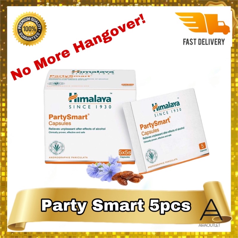 Himalaya Party Smart 5 Pcs / Anti Hangover Capsules / After Party ...