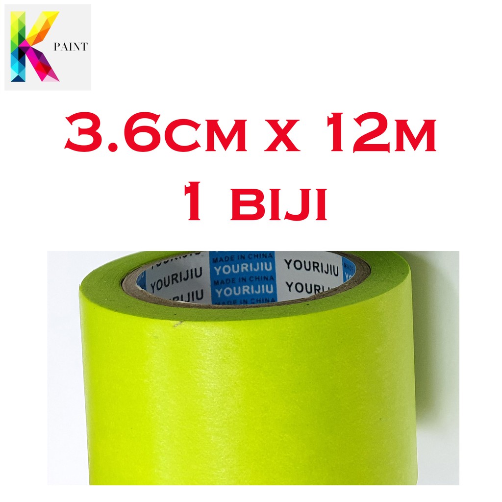 1 Roll Masking Tape Painter Tape Washi Tape Untuk Cat Dinding Rumah Spray Kereta Cat Lantai Easy Removal Shopee Malaysia