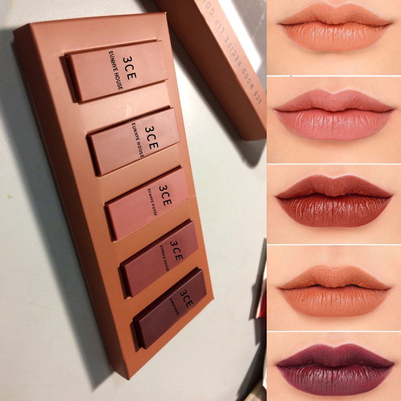 3ce Mood Recipe Lip Color Mini Kit Lipstick Pufei Shopee Malaysia