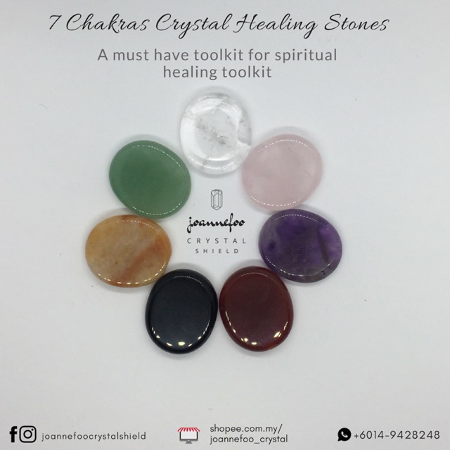 7 Chakras Crystal Healing Stone Toolkit Shopee Malaysia