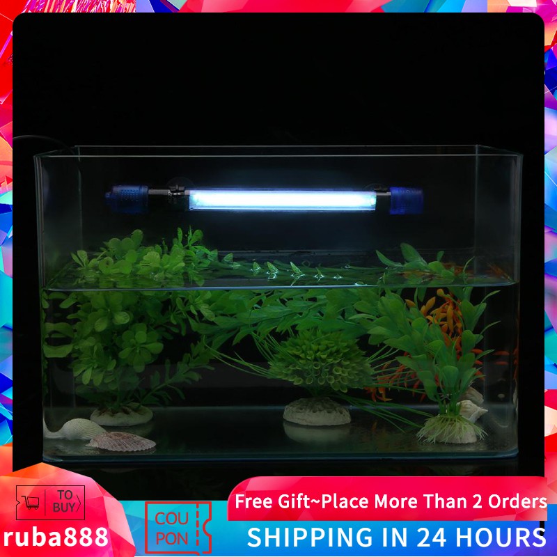 Aquarium Waterproof UV Sterilizer Light Lamp Submersible