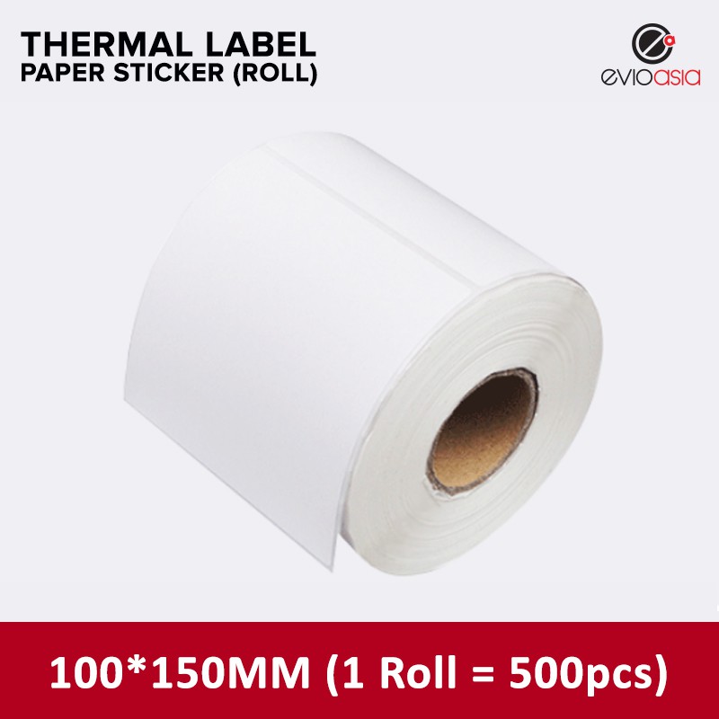 (350pcs/500pcs) A6 Thermal Label Paper Sticker Roll for Thermal Printer