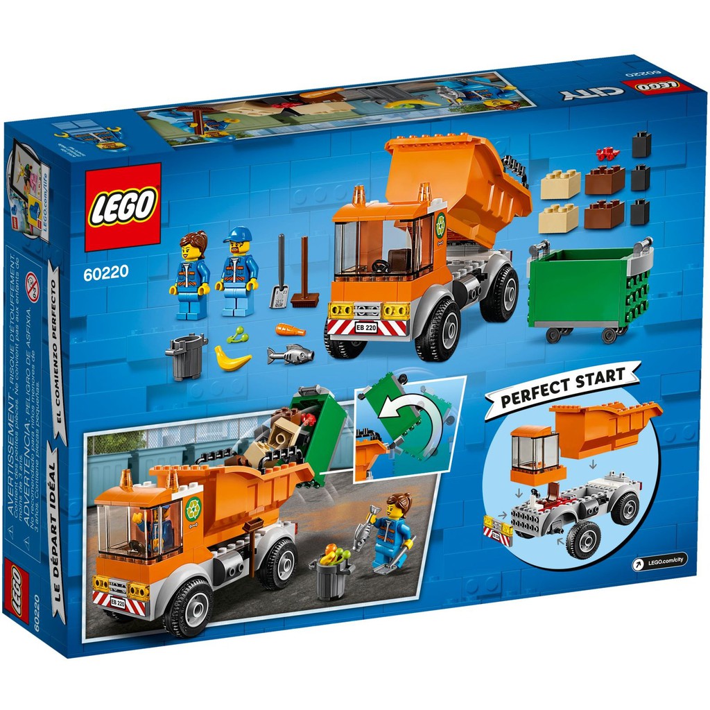 lego city great vehicles garbage truck