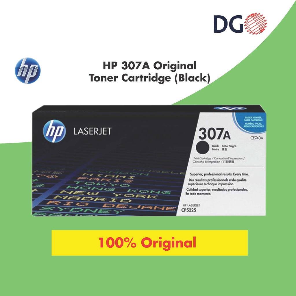 Hp 307a Black Original Laserjet Toner Cartridge Ce740a Shopee Malaysia 