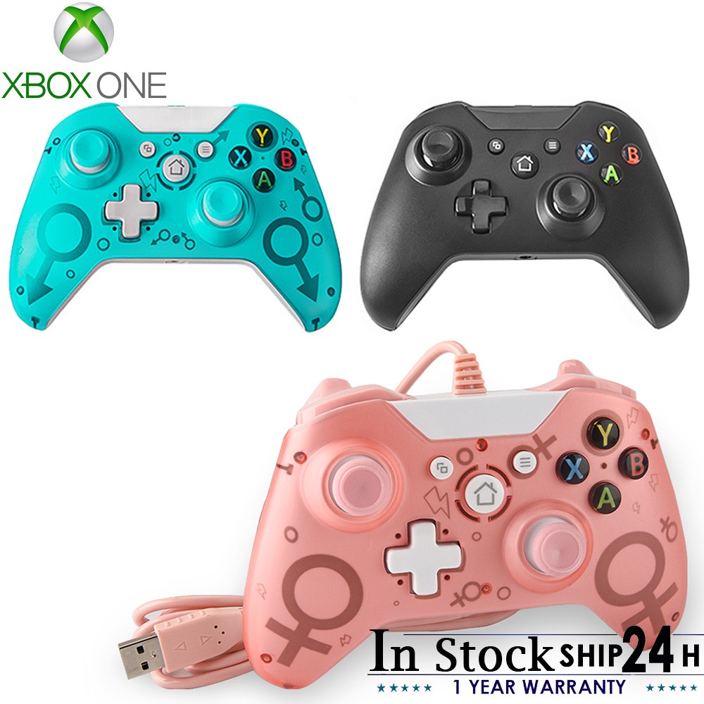 Wired Controller For Xbox One Pc Usb Gamepad Joystick Dual Vibration For Pc Windows 7 8 10 With 3 5mm Headset Jack Shopee Malaysia
