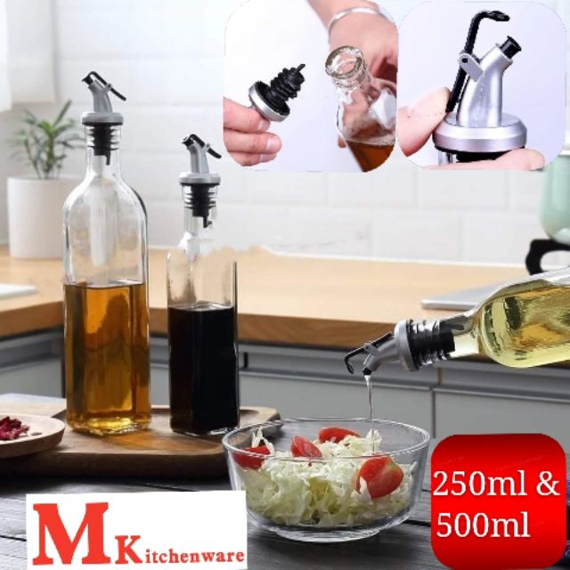 (MKitchenware) Glass Oil Bottle / Oil Bottle Stopper (Sauce /Vinegar