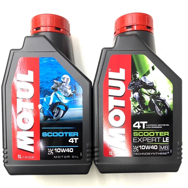 MOTUL 4T SCOOTER EXPERT 10W40 MOTORCYCLE ENGINE OIL MINYAK HITAM 1L