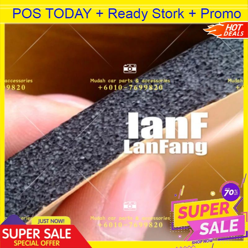 Insulation Radio Shield Cotton Film Soundproof Engine Bay Mat Under Cover Silence Scheme 0. 3M x0.5 Silent Door Boot Car