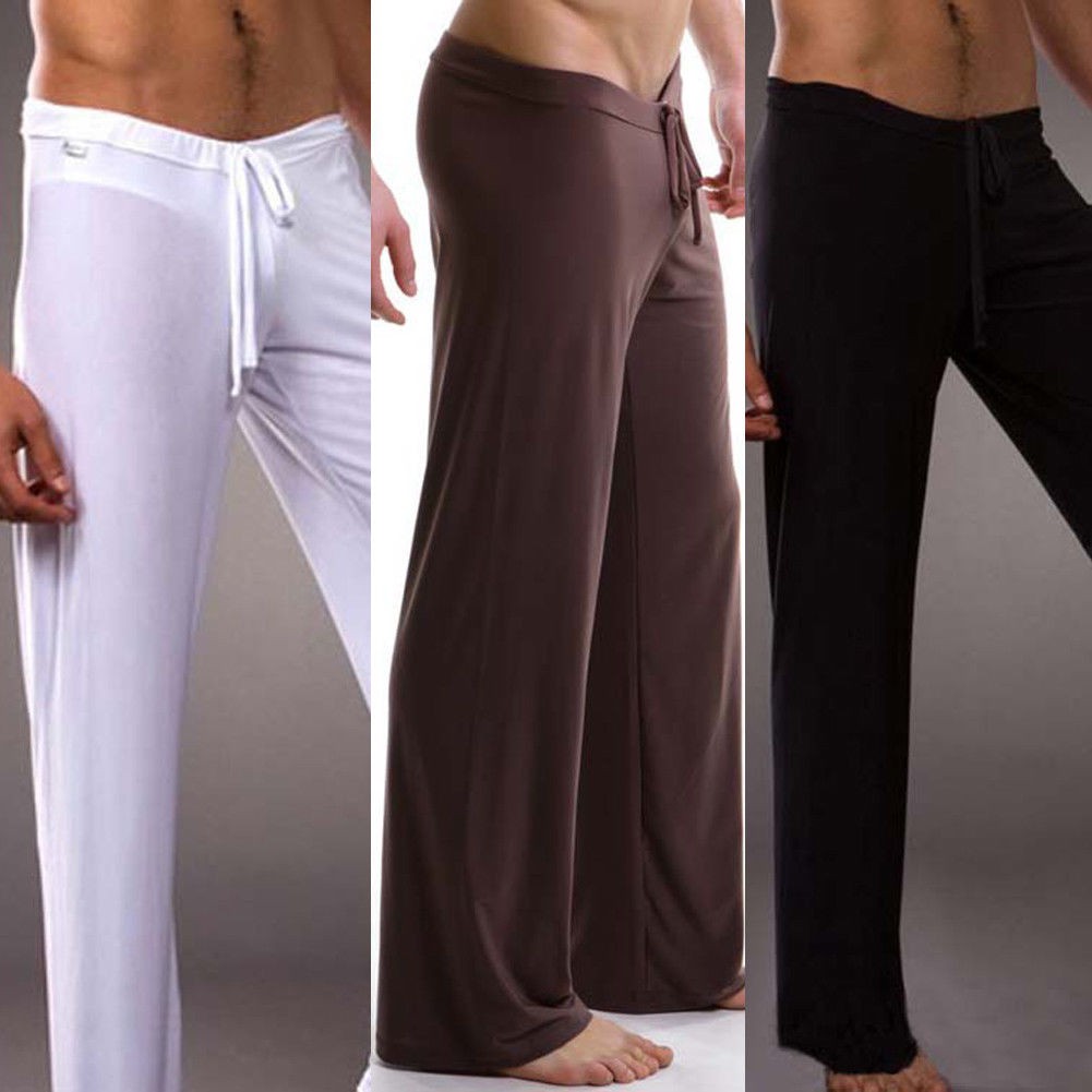 mens wide leg jogging bottoms