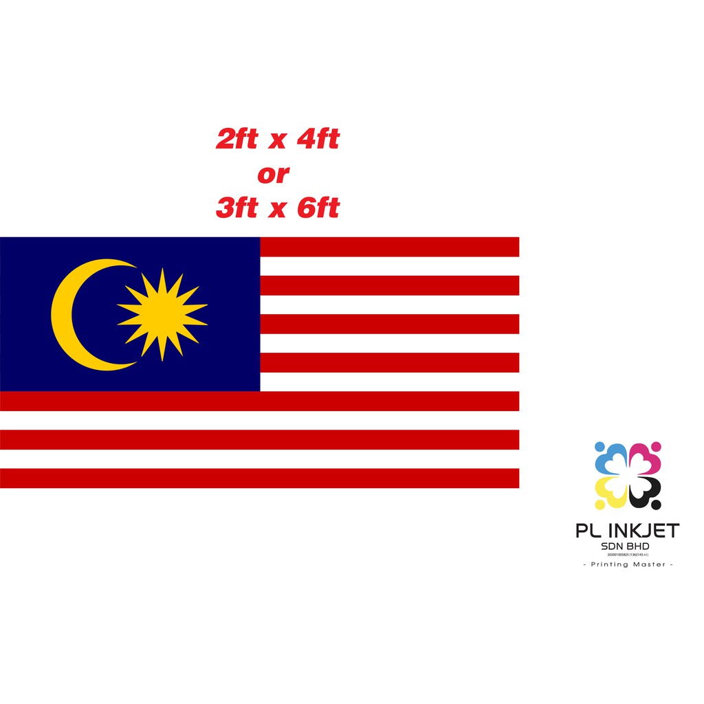 Ready Stock Malaysia Johor Flag Johor Bahru Flag 2ftx4ft Tarpaulin 380gsm