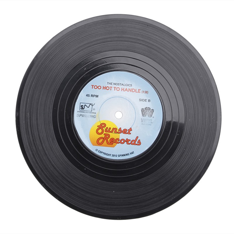 record drink coasters