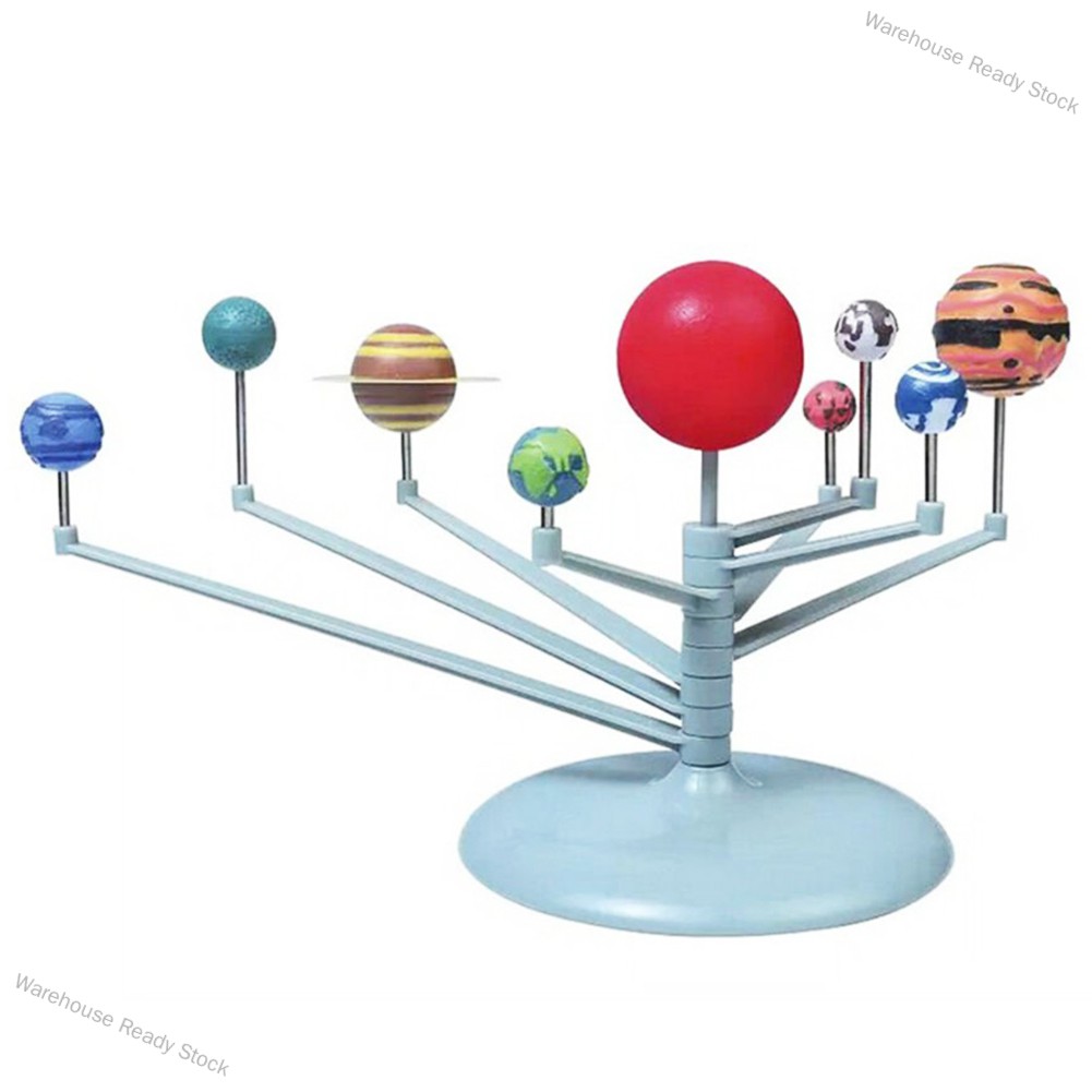 Warehouse Ready Stock 3D Solar System Planetarium Model Learning Study Science Kits Educational Astronomy Model DIY Toy