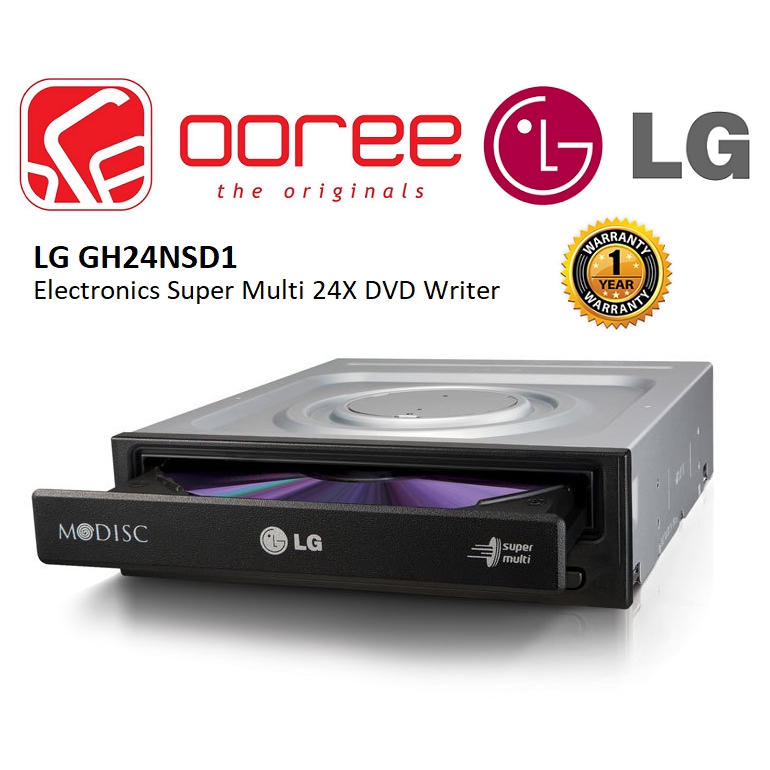 Lg Internal 24x Dvd Writer Gh24nsd1 Electronics Super Multi Dvd Writer Sata Recorder Dvd Rw With M Disc Support Shopee Malaysia