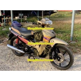 HONDA WAVE125 W125 R BODY COVER SET GOLD+BLACK WITH STICKER#1 (HLD)MADE ...