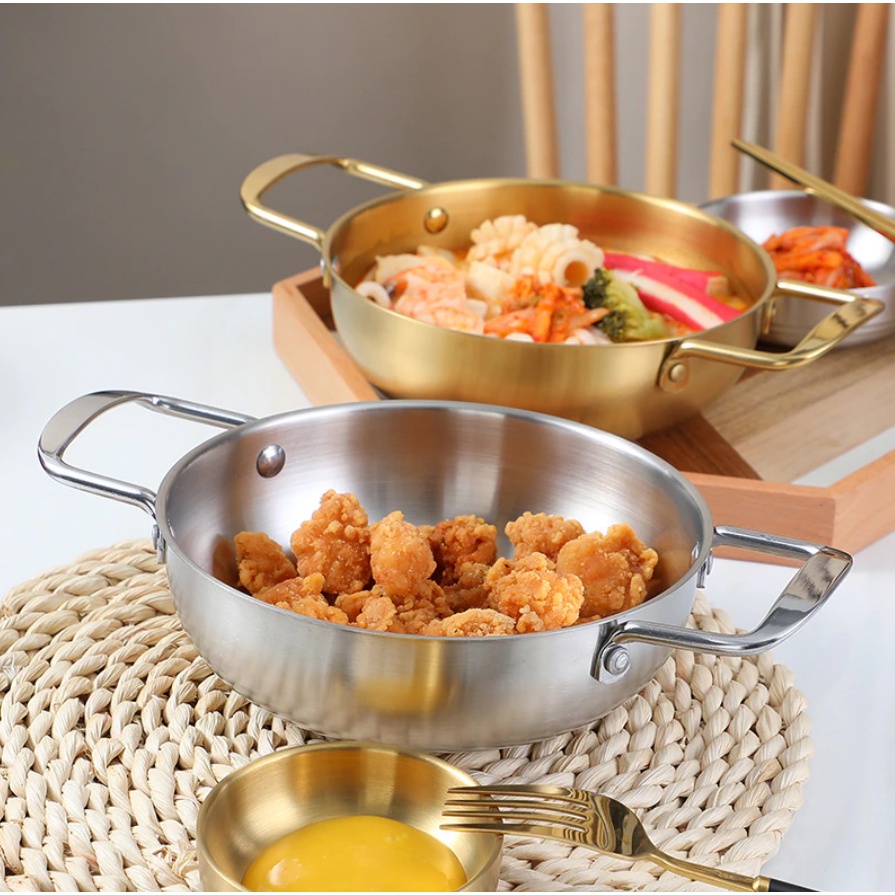 Korea Seafood Pot Budae Jjigae Round Hot Pot Periuk Kitchenware Stanless Steel Cookware Garima-KTWR18057