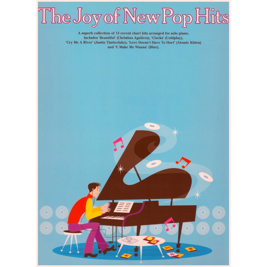 The Joy Of New Pop Hits / Piano Book / Song Book / Voice Book