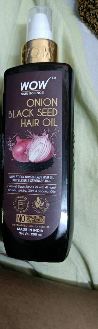 WOW Skin Science Onion Black Seed Hair Oil - Controls Hair Fall - 200mL |  Shopee Malaysia