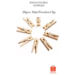 20pcs Mini Wooden Clip/Pengepit kayu Mini | Shopee Malaysia