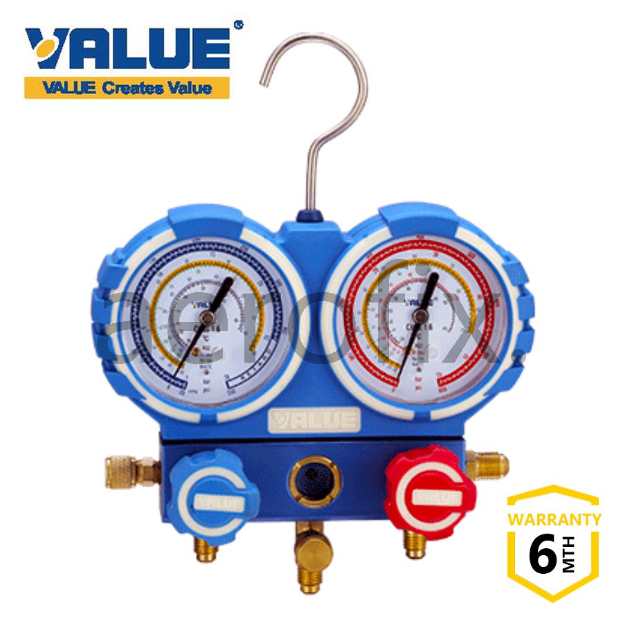 VALUE Manifold Gauge VMG2R32B (R410a, R32, R22, R134a) Shopee Malaysia
