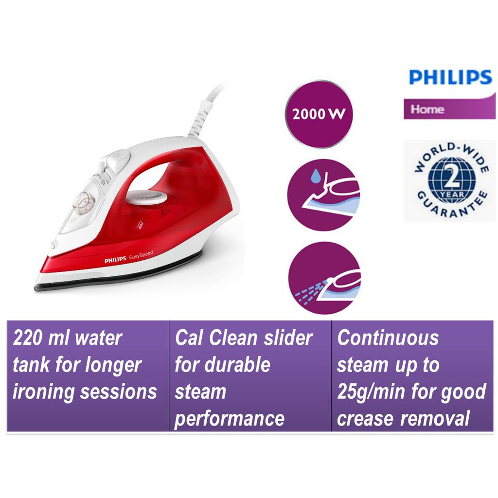 Philips Steam Iron GC1742 | Shopee Malaysia