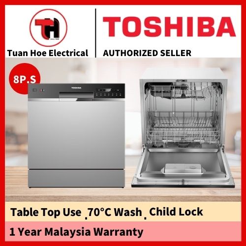 TOSHIBA DW-08T1(S)-MY 8 Place Setting Table Top Dishwasher