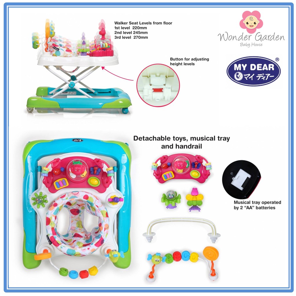 Buy My Dear Baby Walker 124 Blue Red Seetracker Malaysia