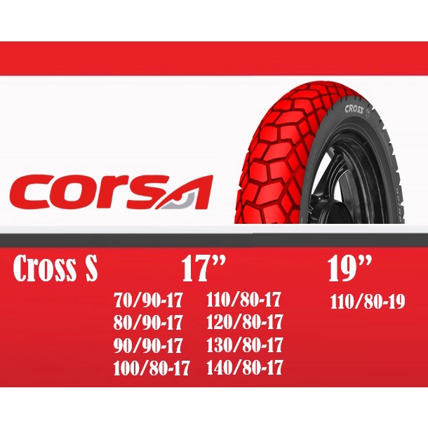 Buy Corsa Cross S 17 19 70 90 17 80 90 17 90 90 17 100 80 17 110 80 17 120 80 17 130 80 17 140 80 17 Tayar Tubeless Tyre Seetracker Malaysia