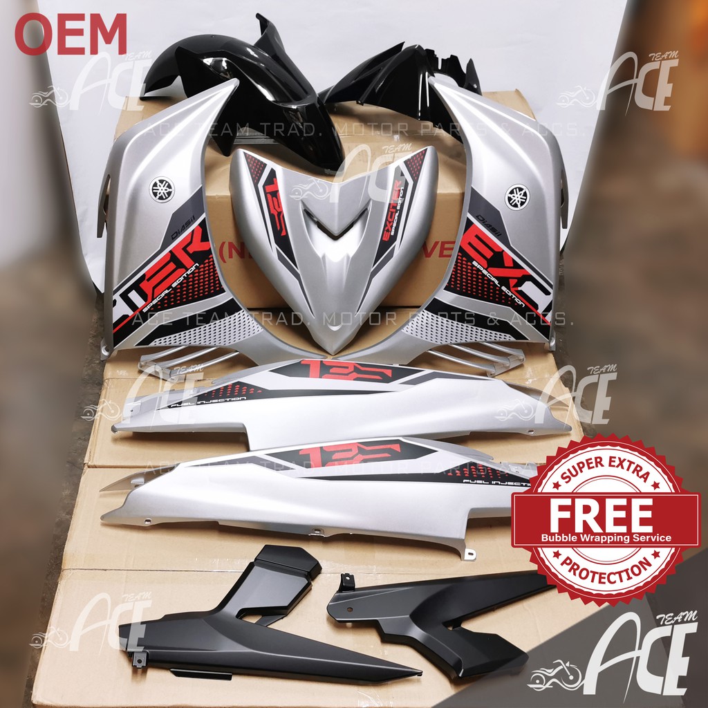 Coverset LC135 V2 V3 Exciter2021 Silver The Four King Yamaha LCV2 LCV3