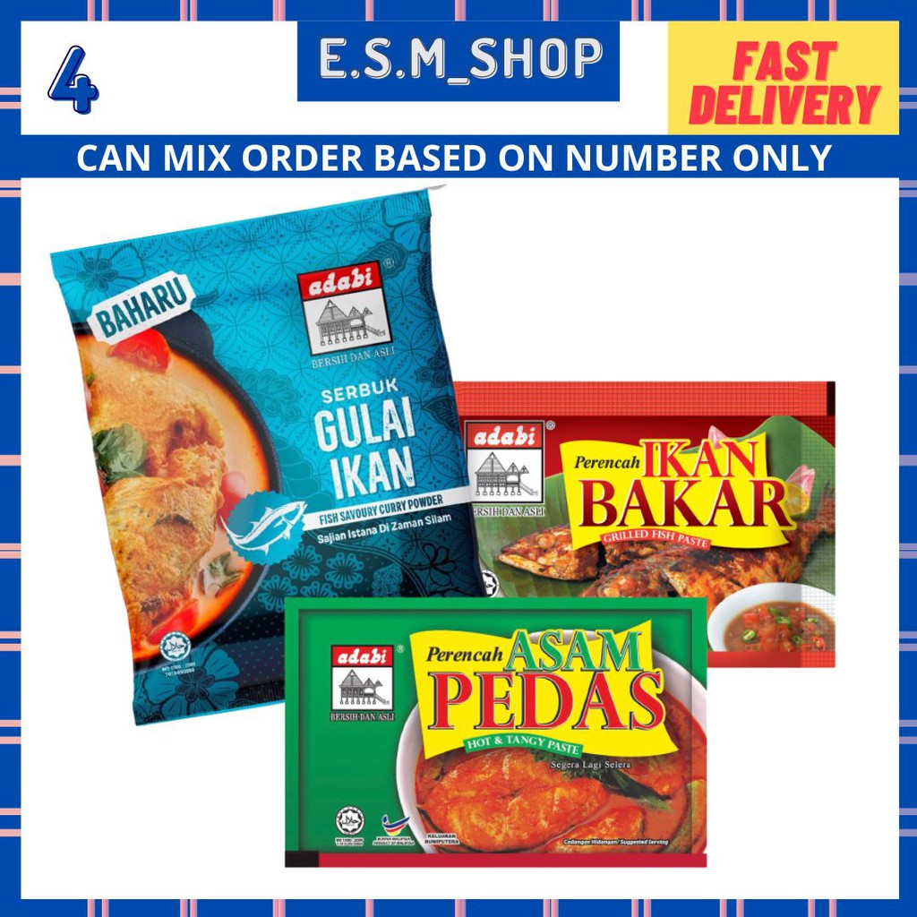 Adabi Perencah Ikan Bakar 70gm