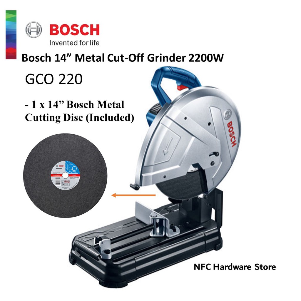 BOSCH GCO 220 14" Metal CutOff Grinder 2200W Shopee Malaysia