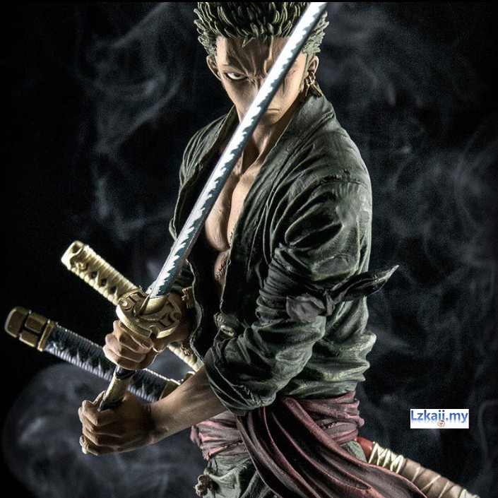 Anime× ONE PIECE - Roronoa Zoro Second Ver. 20 cm Action Figure GK Model Kit Collection