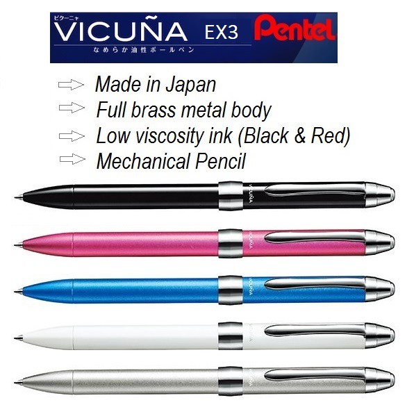 Business & Industrial Pentel VICUNA EX3 2+1 Multi Function Pen BXW3375A