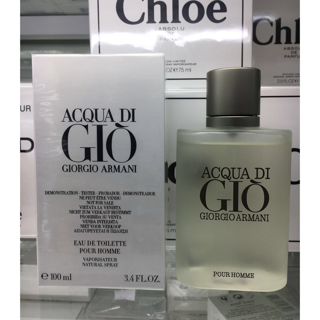 giorgio armani acqua di gio tester 100 ml