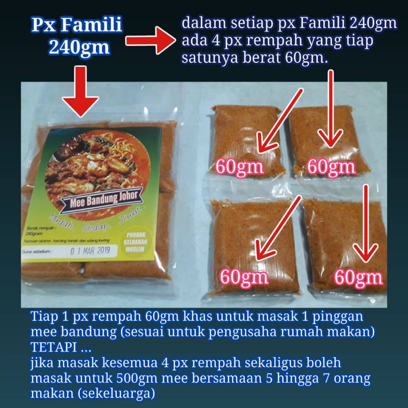 Buy REMPAH MEE BANDUNG ODEON BATU PAHAT (240g)  SeeTracker Malaysia