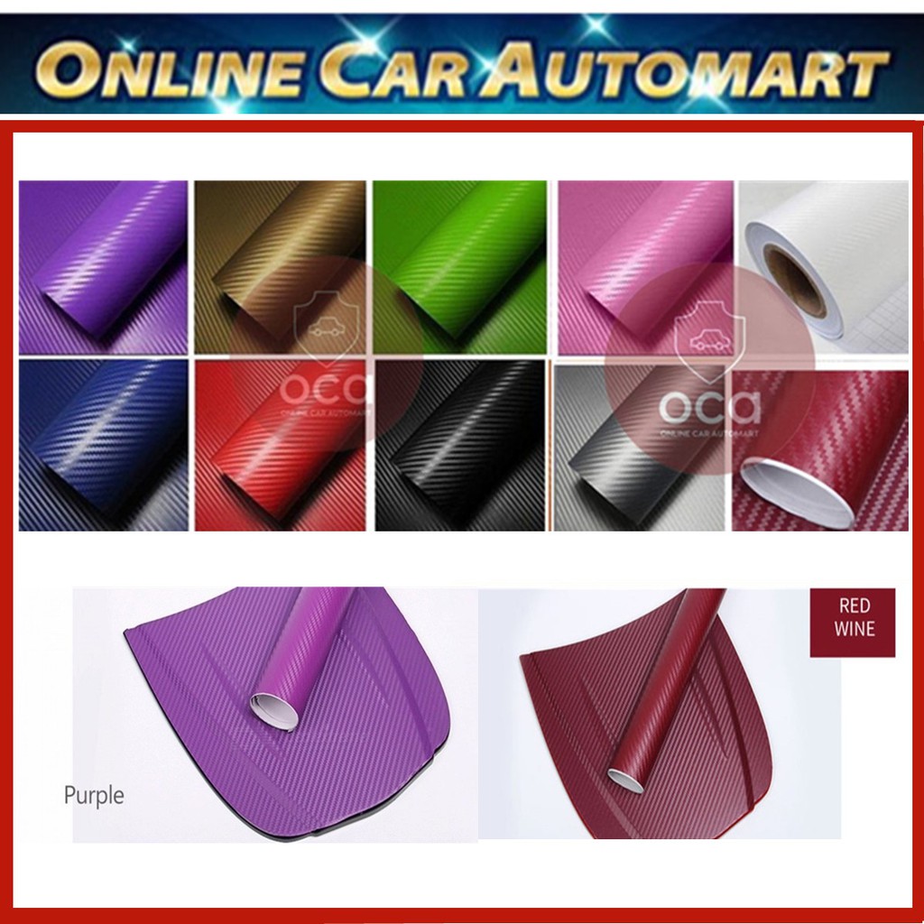 3D Carbon Fiber Sticker Vinyl Car Wrap Film Car stickers Decals
