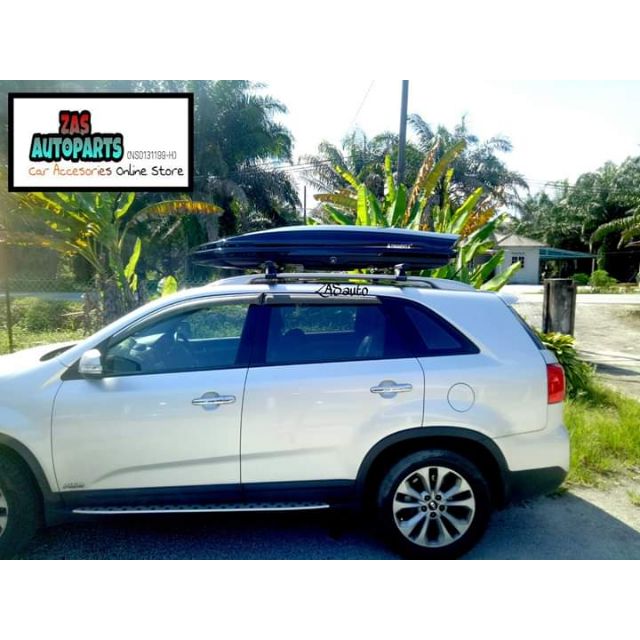 Taka Roofbox Md 450bb Carbon Look Slim Design Roof Box With Roof Rack Shopee Malaysia