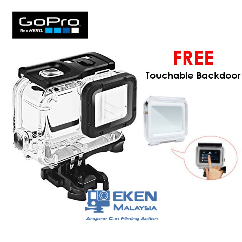 Ready Stock Fast Delivery Gopro Hero 5 6 7black Waterproof Case Up To 60m Water Depth Free Touchable Backdoor Shopee Malaysia