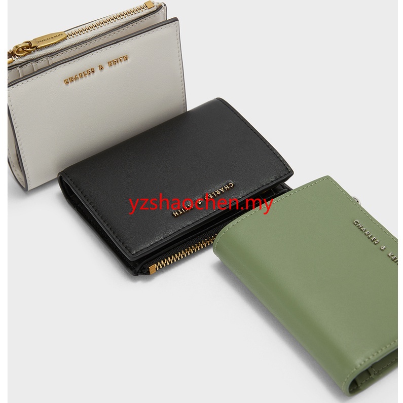 Charles&keithCK6-10680907 CNK Fashion Fold Purse Zip  Card Wallet