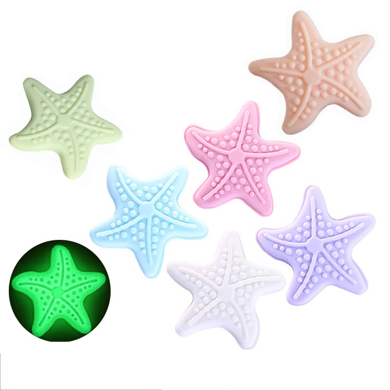 5pcs Set Starfish Shape Silicone Door Knob Wall Shield Protection