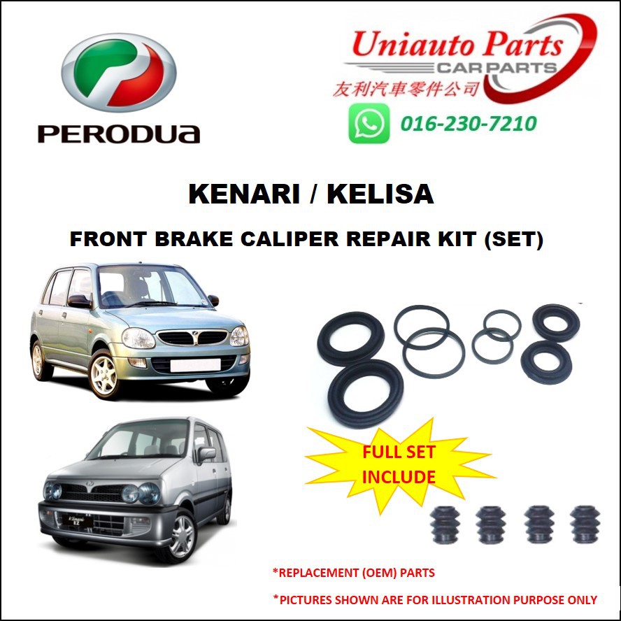 PERODUA KENARI / KELISA FRONT BRAKE CALIPER REPAIR KIT 