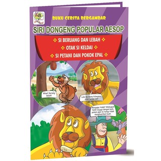 Buku Cerita Kanak Kanak Prasekolah Dongeng Popular Aesop Arnab Kura Kura Storybook Preschool Kid Children Fun Book Shopee Malaysia