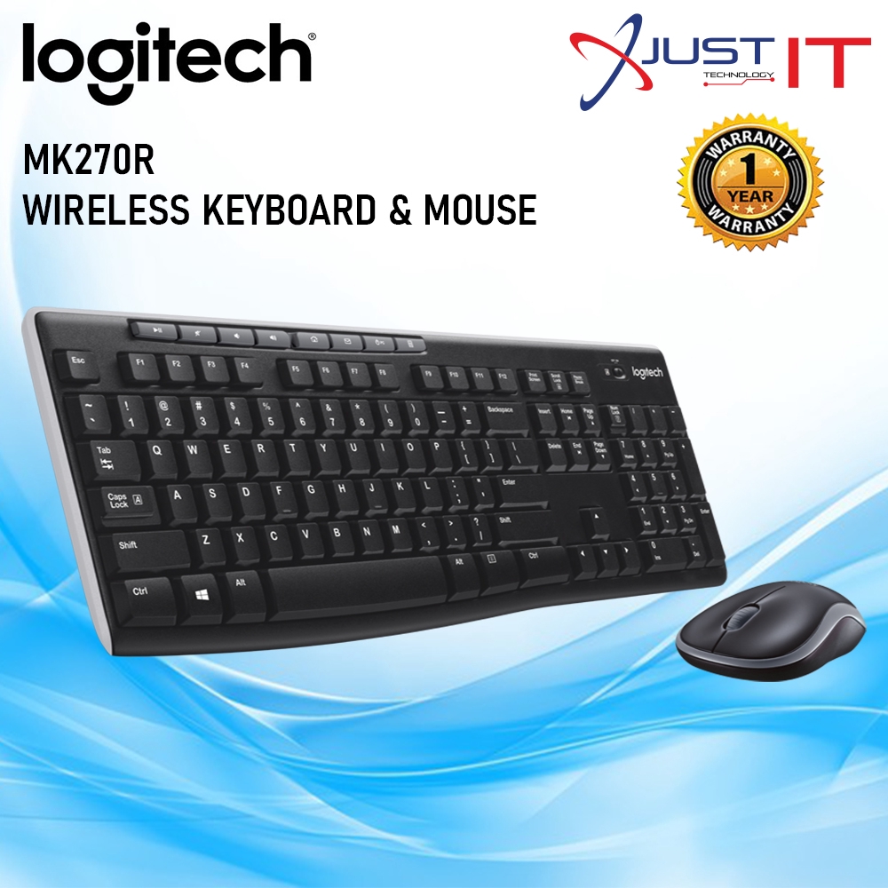 LOGITECH MK270R WIRELESS COMBO KEYBOARD MOUSE | Shopee Malaysia