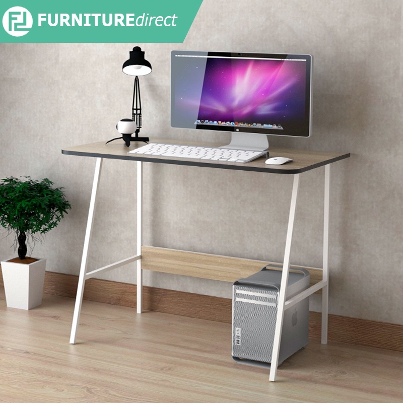 Furniture Direct HARRY 120x40cm metal frame study deskblack meja ikea